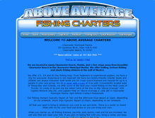 Tablet Screenshot of aboveaveragefishing.com